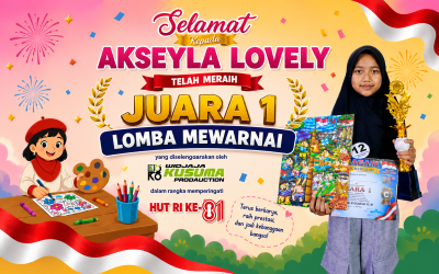 Siswi MIN 1 Blitar Raih Juara 1 Lomba Mewarnai dalam Semarak HUT RI ke-81