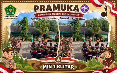 Apel Peringatan Hari Pramuka di MIN 1 Blitar